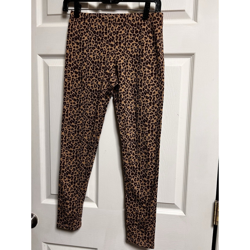 Thereabouts Girls XL 16 Leopard Print Leggings Brown Tan Animal Print Stretch